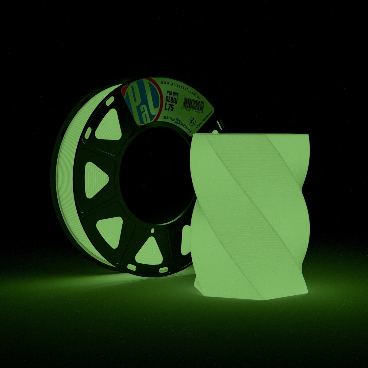 PLA Brilho Verde Luminescente