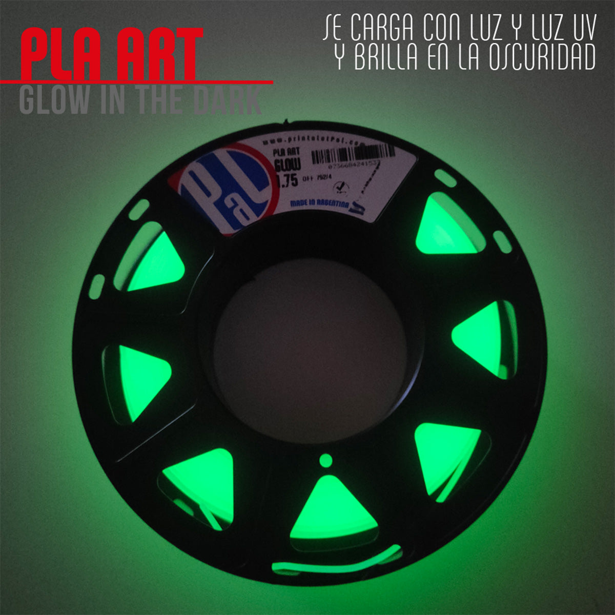 PLA Brilho Verde Luminescente