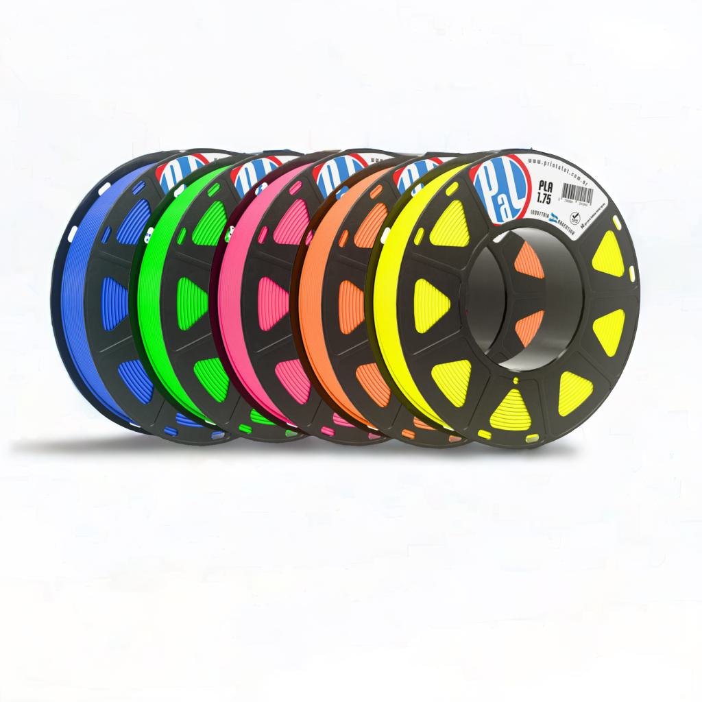 Pack x 6 PLA Flúo 250 grs