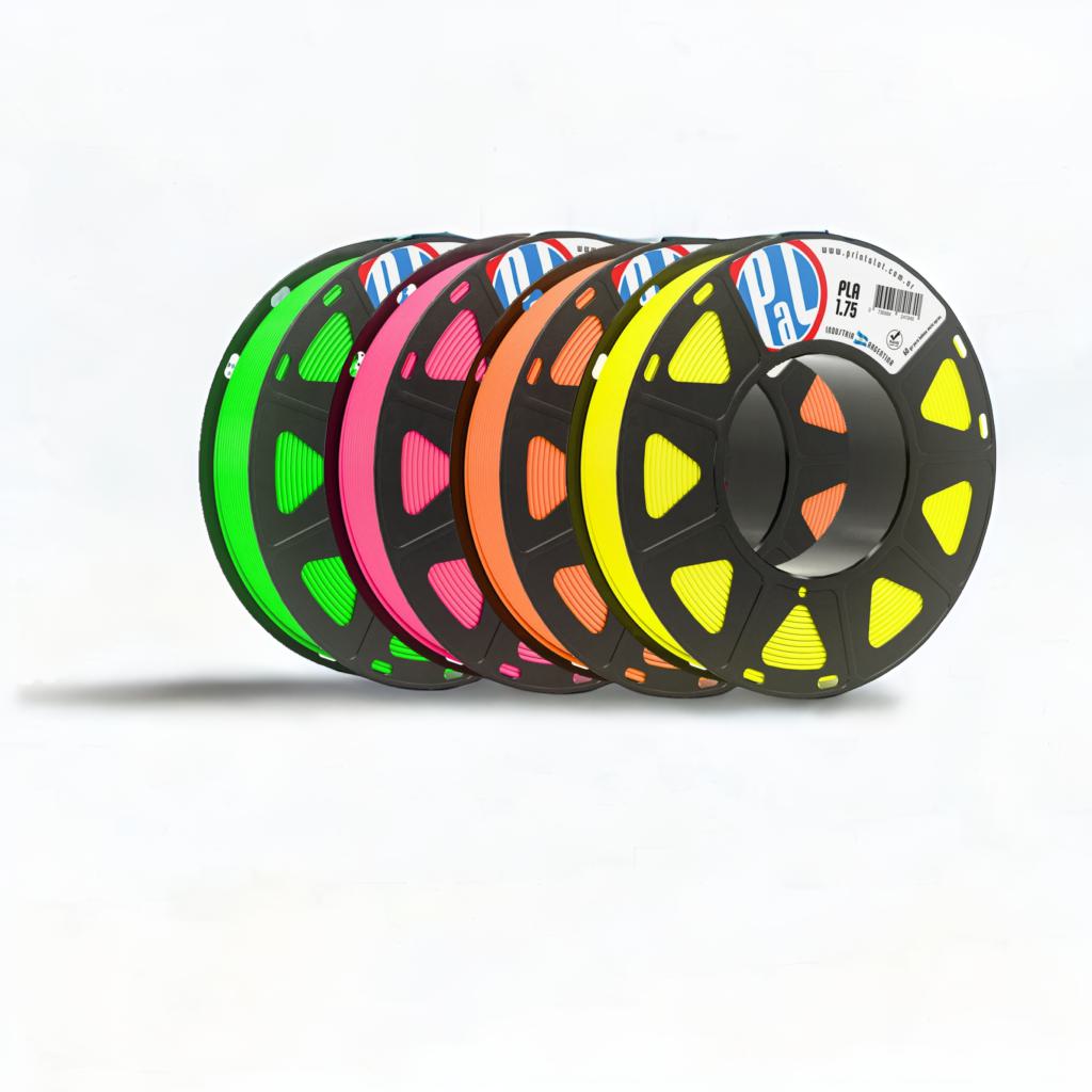 Pack x 4 PLA Flúo 250 grs